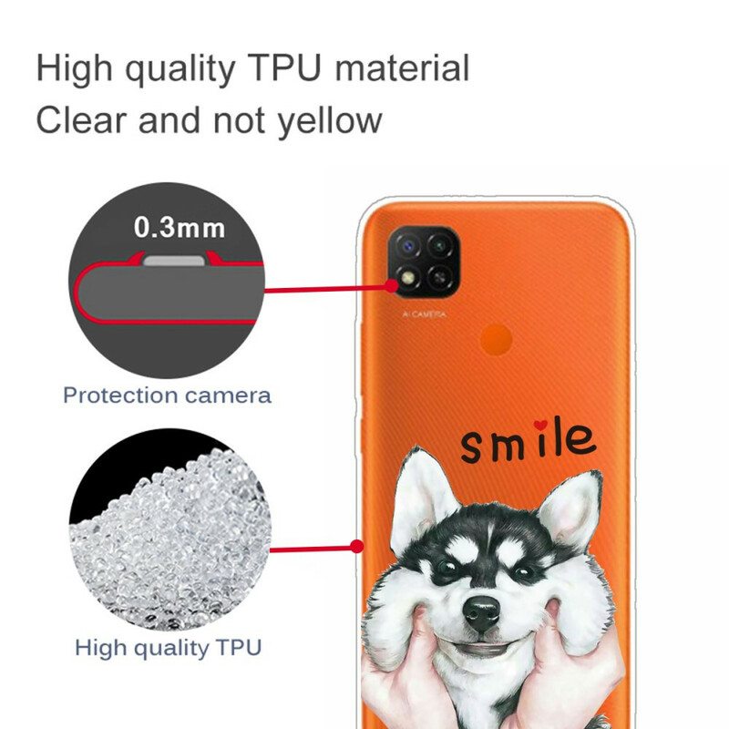 Kuori Xiaomi Redmi 9C Hymyile Koira