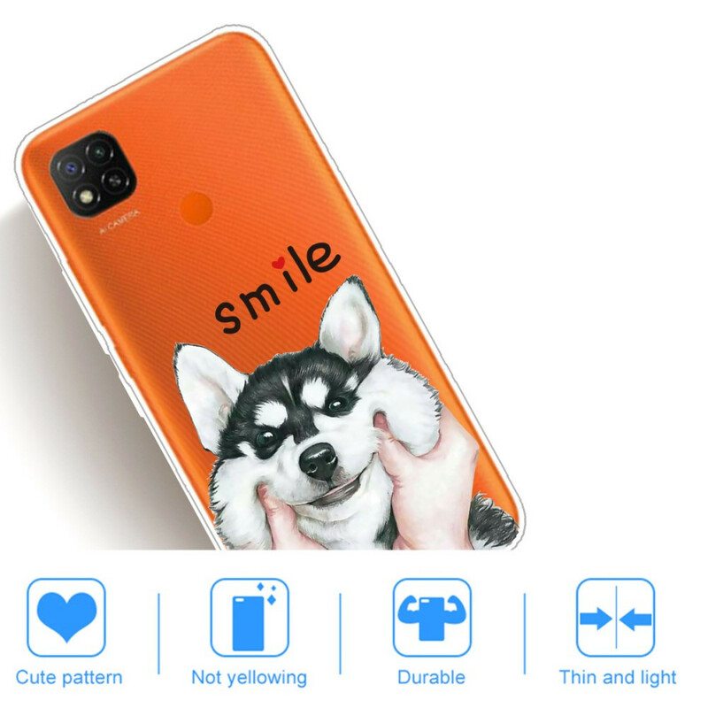Kuori Xiaomi Redmi 9C Hymyile Koira