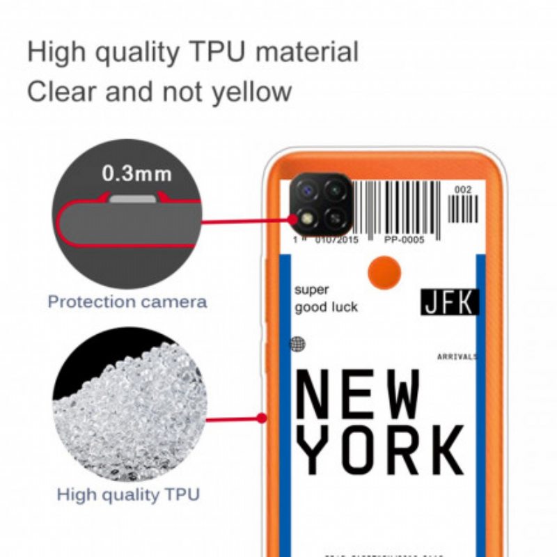 Kuori Xiaomi Redmi 9C Matka New Yorkiin