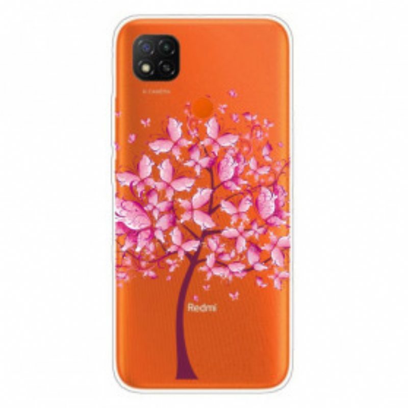 Kuori Xiaomi Redmi 9C Pinkki Puun Latva