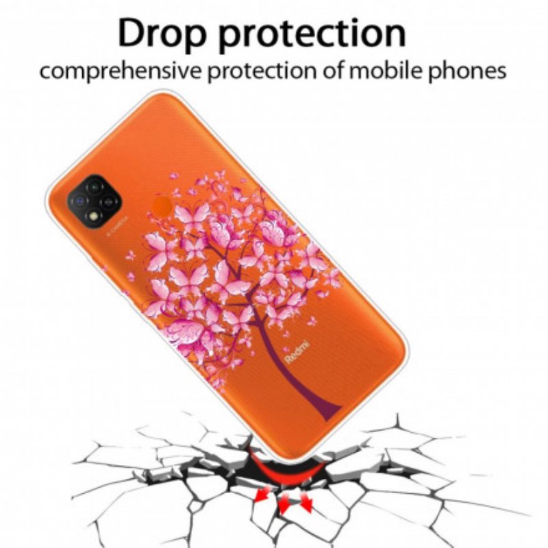 Kuori Xiaomi Redmi 9C Pinkki Puun Latva