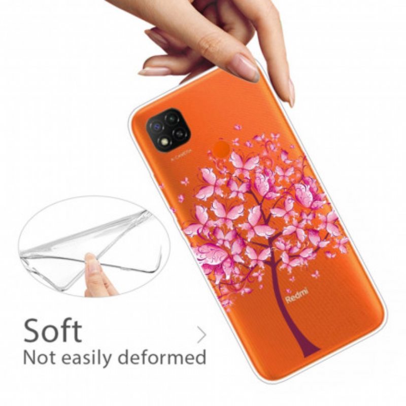 Kuori Xiaomi Redmi 9C Pinkki Puun Latva