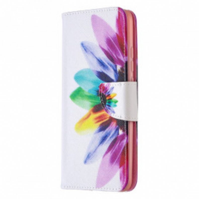 Nahkakotelo Xiaomi Redmi 9C Akvarelli Kukka