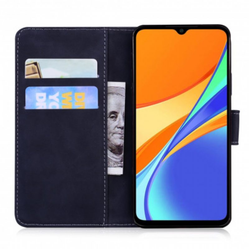 Nahkakotelo Xiaomi Redmi 9C Keinonahka Uudet Värit