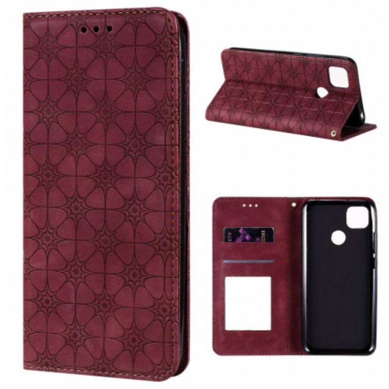 Puhelinkuoret Xiaomi Redmi 9C Kotelot Flip Barokki Kukkia