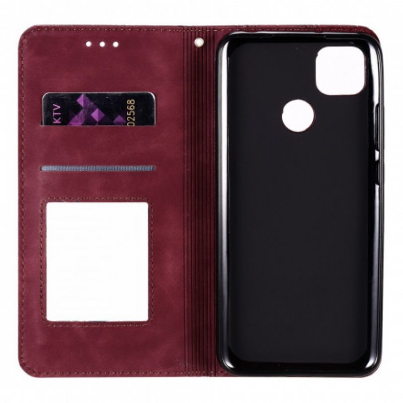 Puhelinkuoret Xiaomi Redmi 9C Kotelot Flip Barokki Kukkia