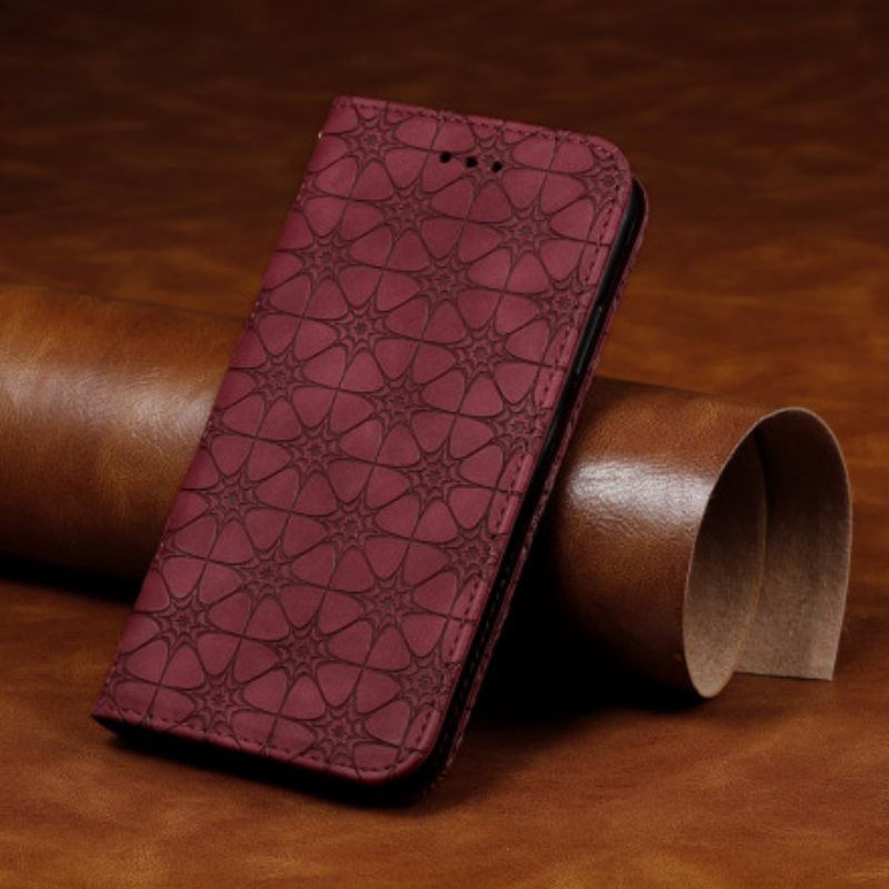 Puhelinkuoret Xiaomi Redmi 9C Kotelot Flip Barokki Kukkia