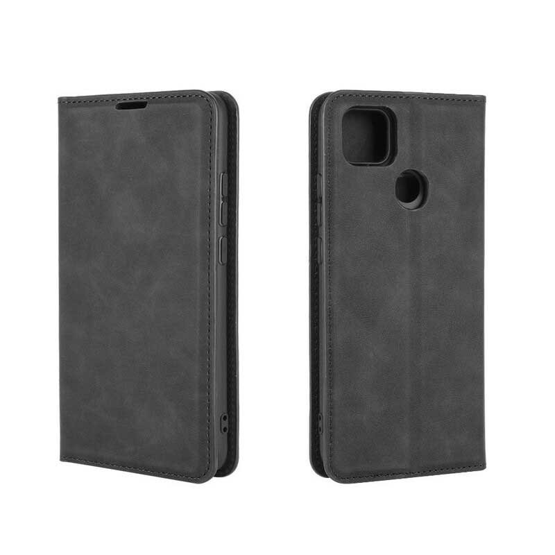 Puhelinkuoret Xiaomi Redmi 9C Kotelot Flip Business-tyylinen Nahkaefekti