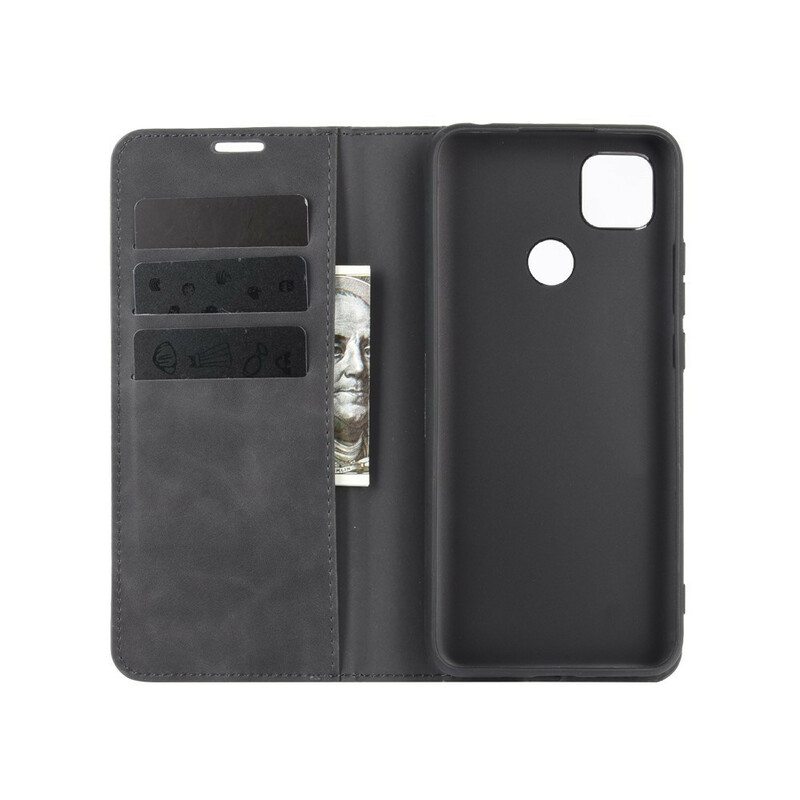 Puhelinkuoret Xiaomi Redmi 9C Kotelot Flip Business-tyylinen Nahkaefekti