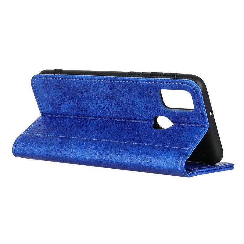 Puhelinkuoret Xiaomi Redmi 9C Kotelot Flip Litchi Haljattu Nahkakoru