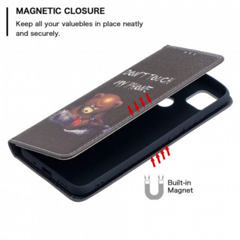 Puhelinkuoret Xiaomi Redmi 9C Kotelot Flip Vaarallinen Karhu