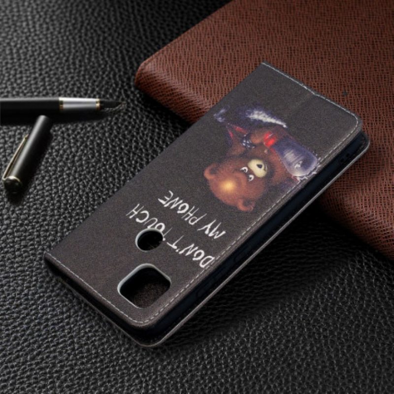 Puhelinkuoret Xiaomi Redmi 9C Kotelot Flip Vaarallinen Karhu