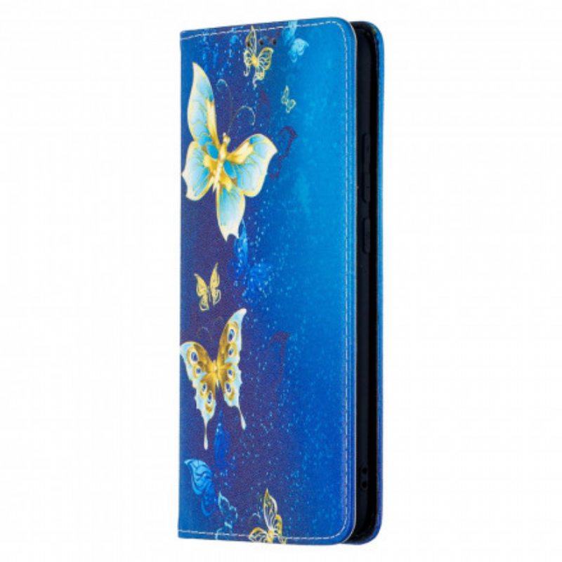 Puhelinkuoret Xiaomi Redmi 9C Kotelot Flip Värikkäitä Perhosia