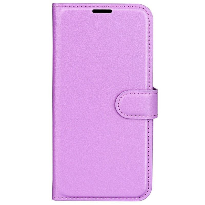 Kotelot Huawei Pura 70 Classic Litchi Faux Leather