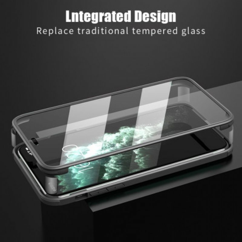 Case iPhone 11 Pro Max Karkaistua Lasia Edessä Ja Takana