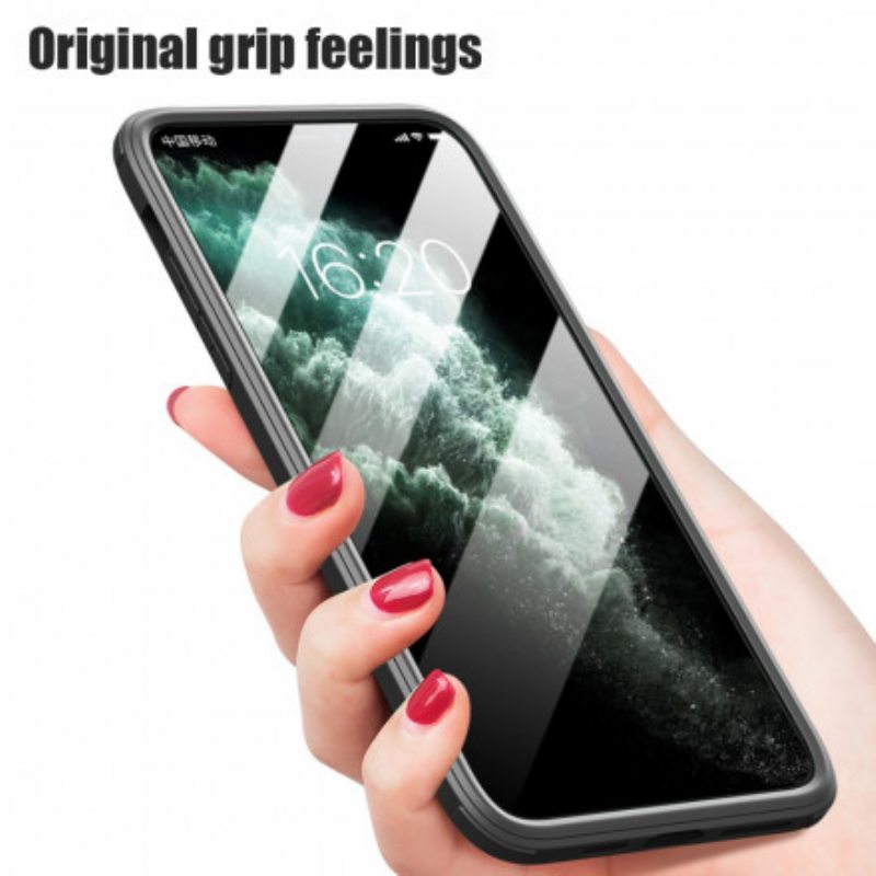 Case iPhone 11 Pro Max Karkaistua Lasia Edessä Ja Takana