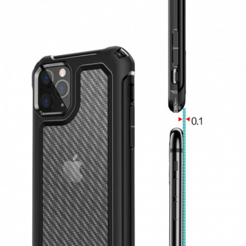 Case iPhone 11 Pro Max Saumaton Hiilikuiturakenne