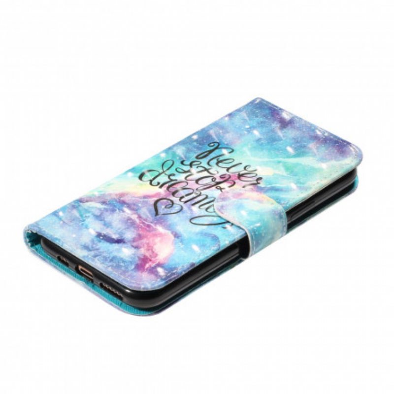 Kotelot iPhone 11 Pro Max Älä Koskaan Lopeta Lanyardin Kanssa