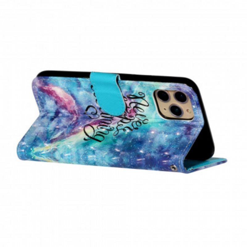 Kotelot iPhone 11 Pro Max Älä Koskaan Lopeta Lanyardin Kanssa