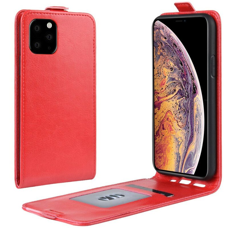 Kotelot iPhone 11 Pro Max Taittuva Nahkaefekti