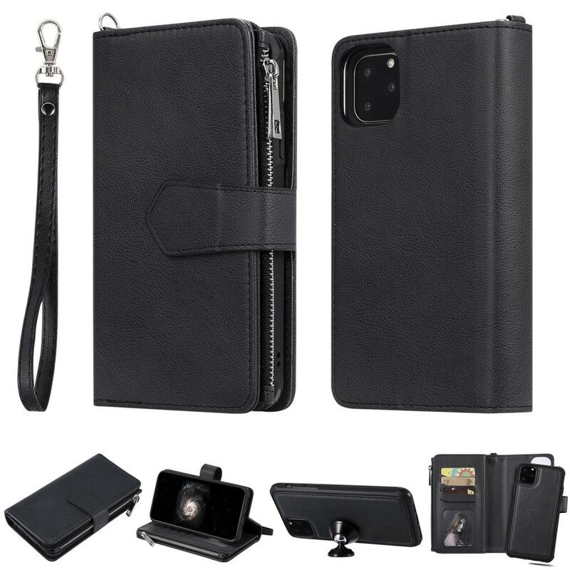 Kuori Flip Case iPhone 11 Pro Max Lompakkokuori Irrotettava Lompakko
