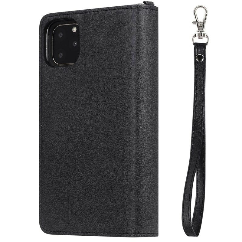 Kuori Flip Case iPhone 11 Pro Max Lompakkokuori Irrotettava Lompakko