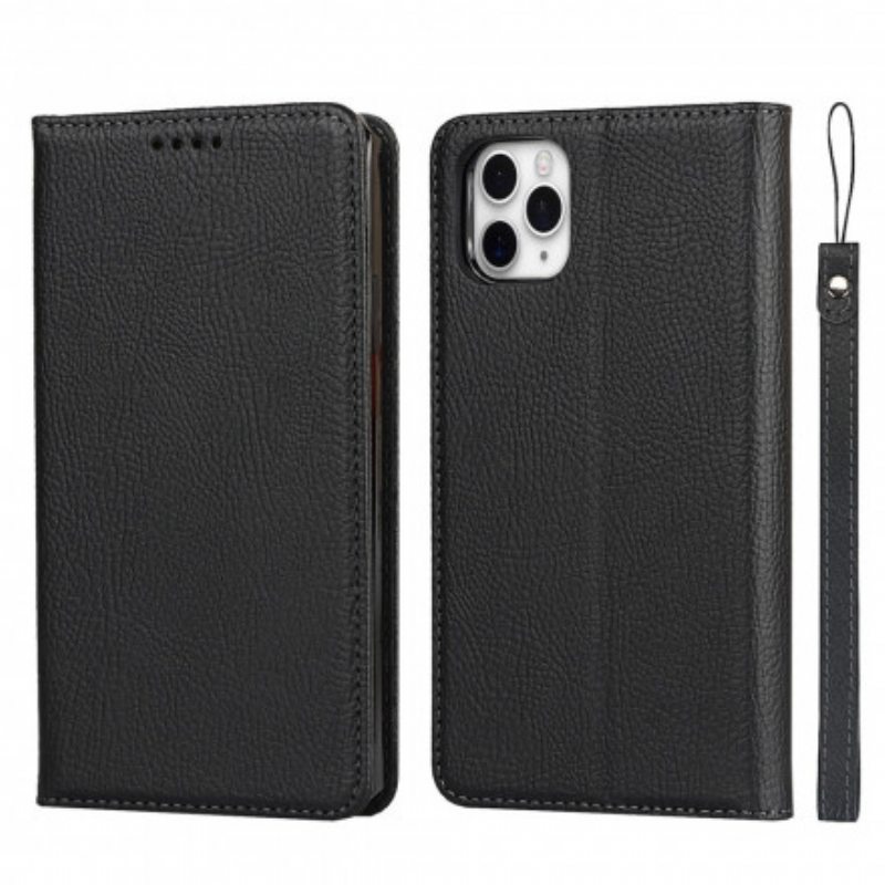 Kuori iPhone 11 Pro Max Kotelot Flip Irrotettava Aito Litsi-nahka