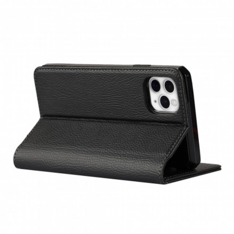 Kuori iPhone 11 Pro Max Kotelot Flip Irrotettava Aito Litsi-nahka