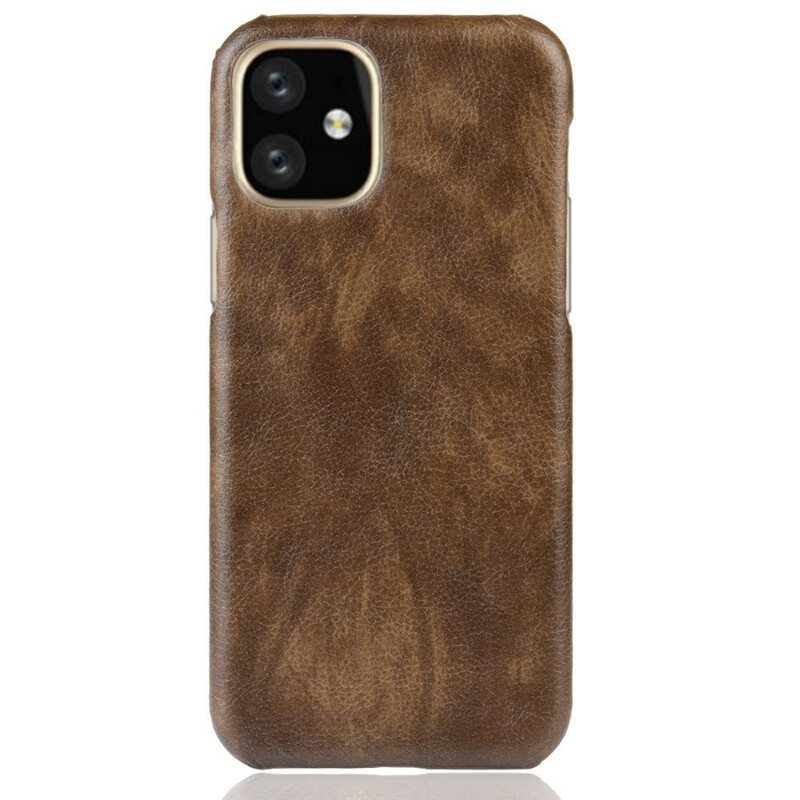 Kuori iPhone 11 Pro Max Litsi-nahkaefekti