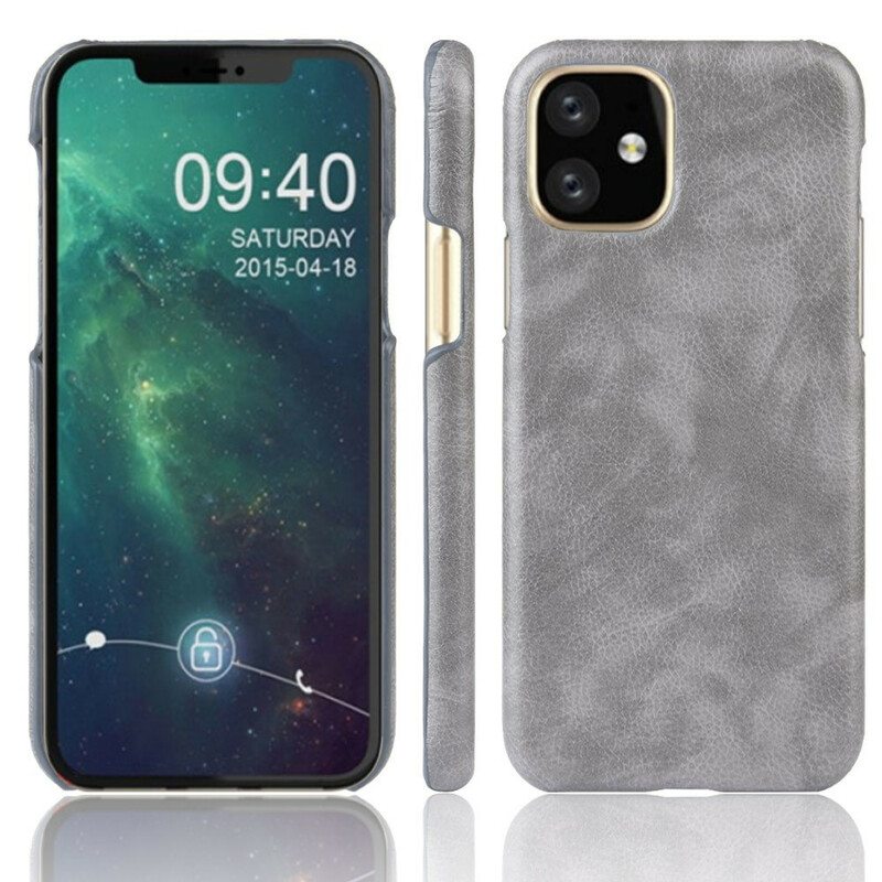Kuori iPhone 11 Pro Max Litsi-nahkaefekti