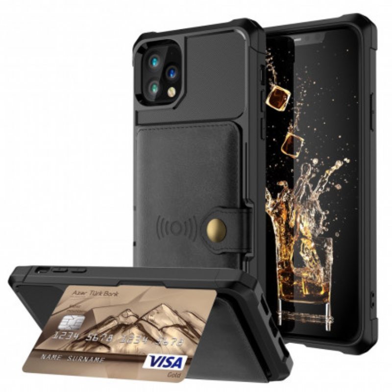Kuori iPhone 11 Pro Max Monitoiminen Korttiteline