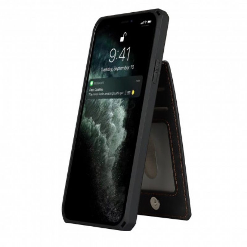 Kuori iPhone 11 Pro Max Pysty- Ja Vaakasuuntaiset Tukikorttikotelot