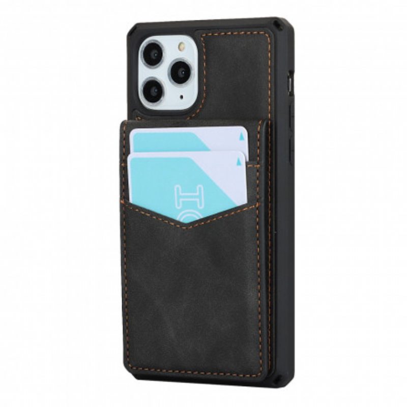 Kuori iPhone 11 Pro Max Pysty- Ja Vaakasuuntaiset Tukikorttikotelot