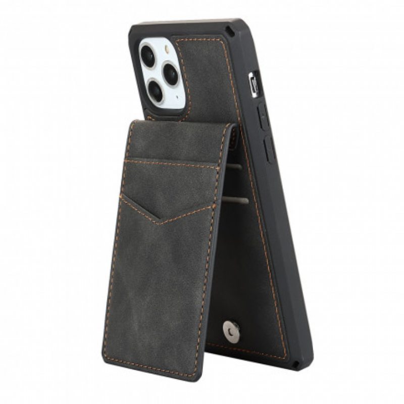 Kuori iPhone 11 Pro Max Pysty- Ja Vaakasuuntaiset Tukikorttikotelot