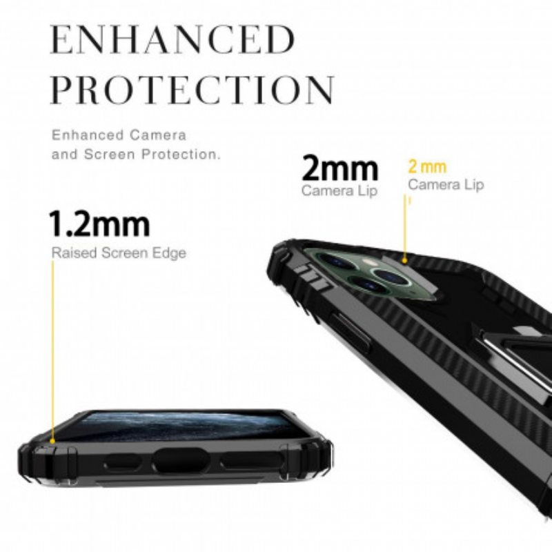 Kuori iPhone 11 Pro Max Sormus Ja Hiilikuitu