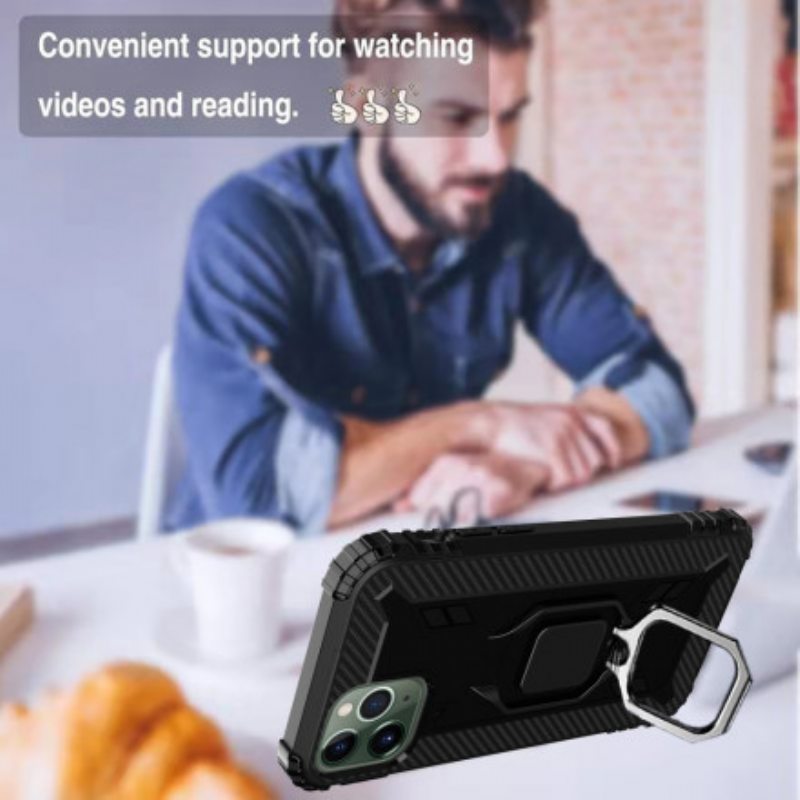 Kuori iPhone 11 Pro Max Sormus Ja Hiilikuitu