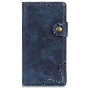 Nahkakotelo Samsung Galaxy M13 Taiteellinen Painike