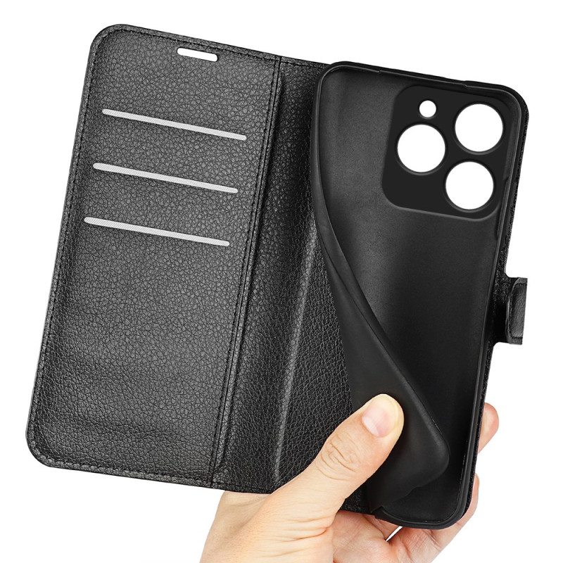 Kotelot Realme C63 Puhelinkuoret Klassinen Litsi-tekonahka