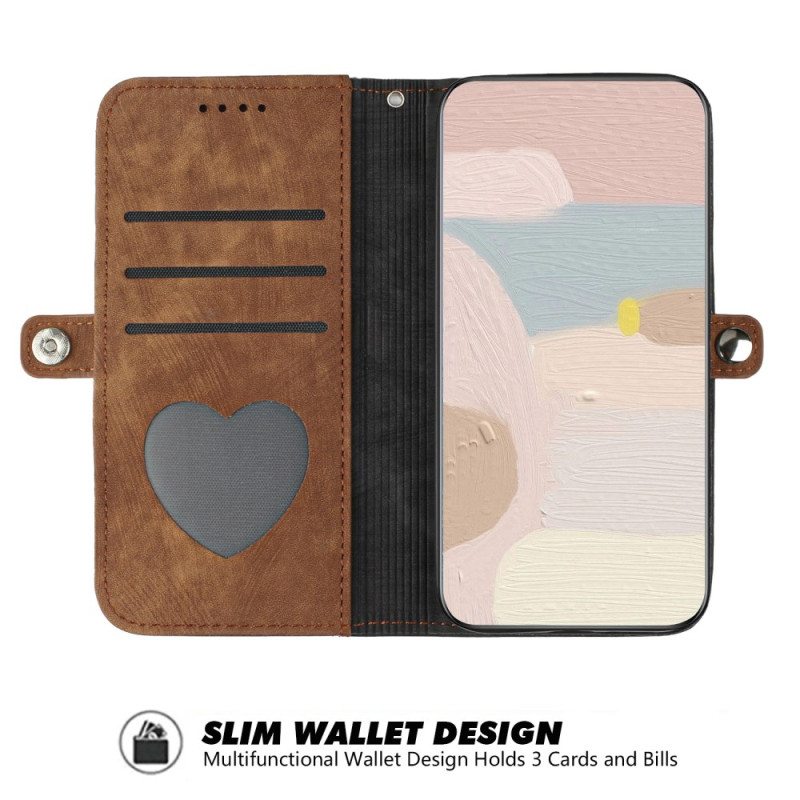 Nahkakotelo Realme C63 Kaksisävyinen Mokkanahkakuvio