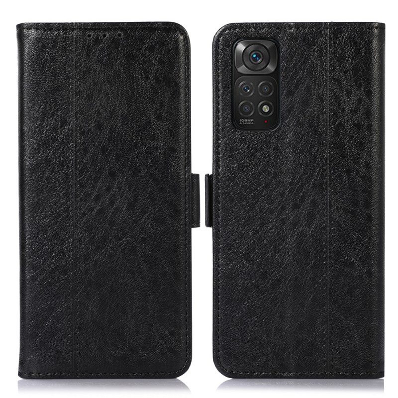 Nahkakotelo Xiaomi Redmi Note 11 / 11S Hienovarainen Ompelu