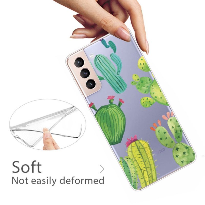 Case Samsung Galaxy S22 Plus 5G Akvarelli Kaktukset