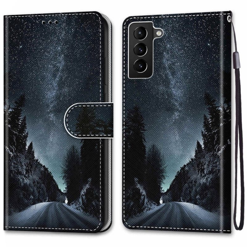 Flip Case Samsung Galaxy S22 Plus 5G Salaperäinen Luonto