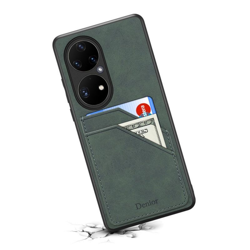 Kuori Huawei P50 Pro Denior Double Slot -korttikotelo
