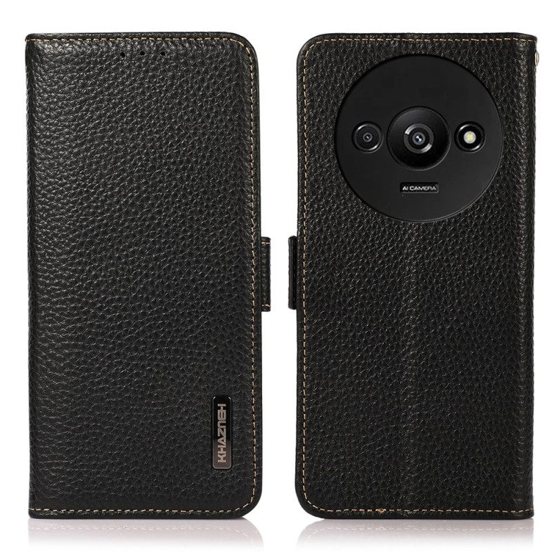 Nahkakotelo Poco C61 Rfid-suojaus Khazneh Suojakuori
