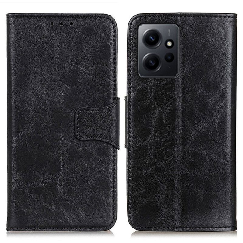Kotelot Xiaomi Redmi Note 12 4G Halkaistu Nahkainen Käännettävä Lukko