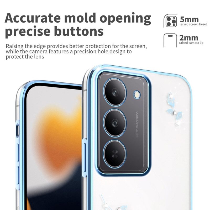 Case Realme 14x 5g Puhelinkuoret Kadem Kukkakoristeet Ja Strassit