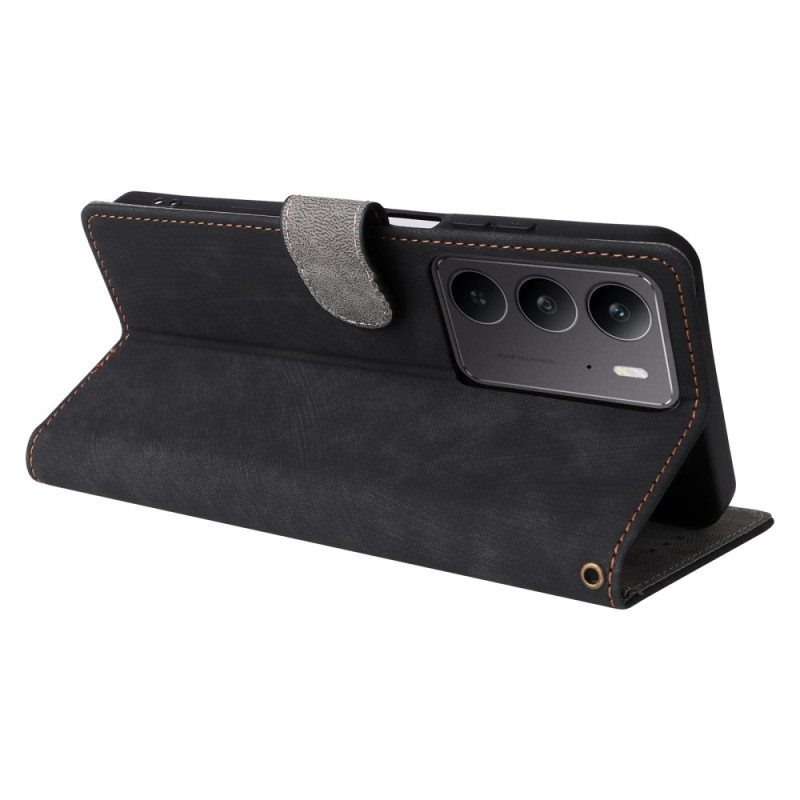 Kuoret Realme 14x 5g Mokkanahkamainen Rfid-suojaus