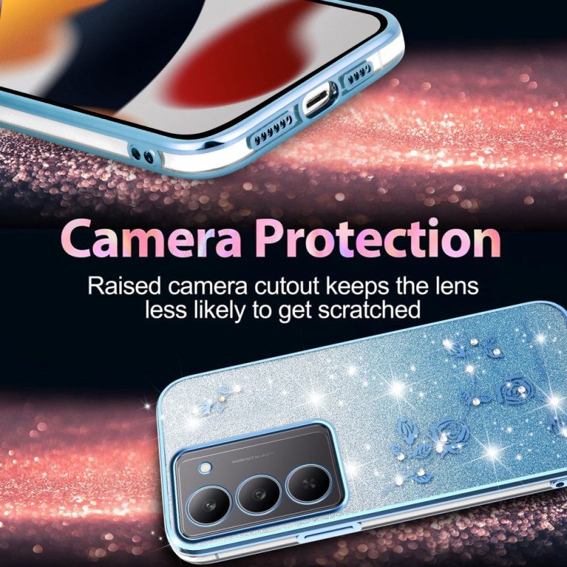 Kuori Realme 14x 5g Kadem Kukkia Ja Strasseja