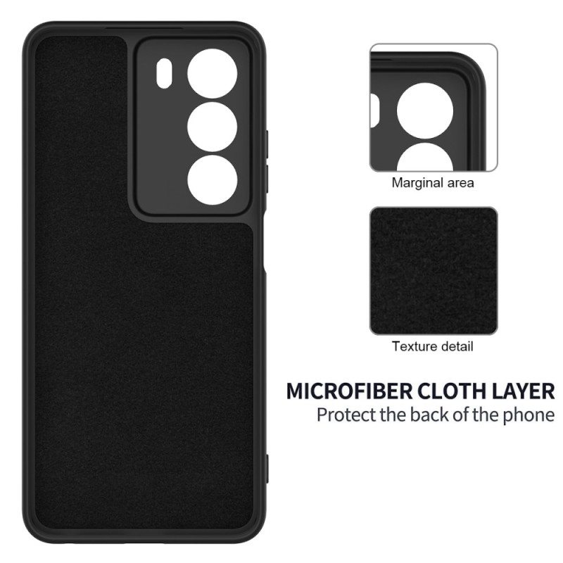 Kuori Realme 14x 5g Nestemäinen Silikoni Ja Nauha Suojakuori