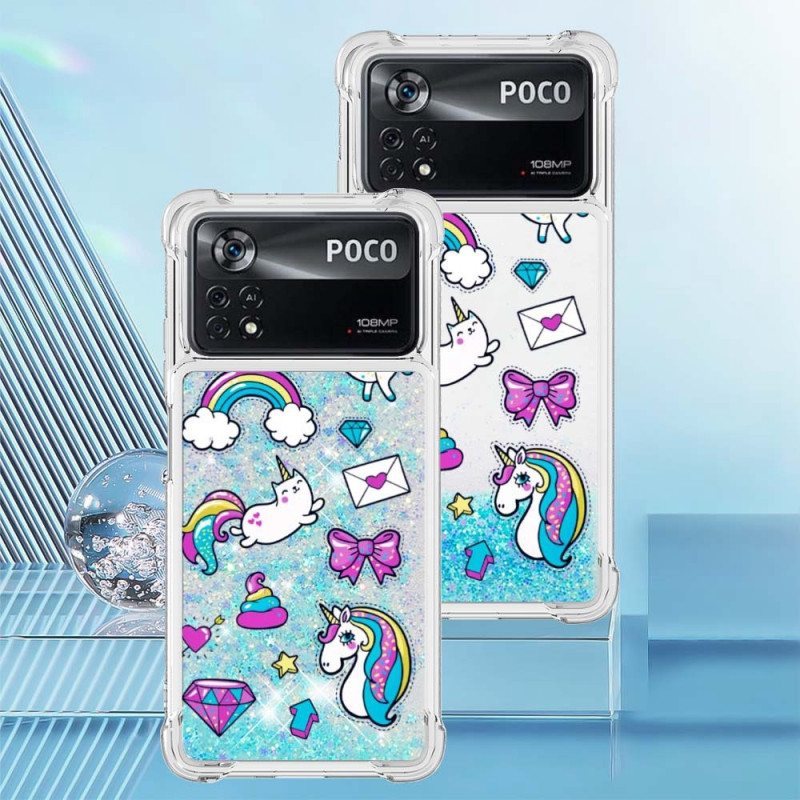 Case Poco X4 Pro 5G Glitter Unicorn